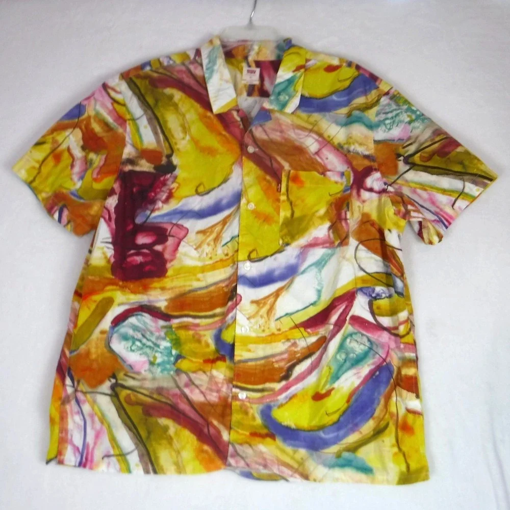 Levi's Relaxed Hawaiian‎ Short Sleeve Button Down Shirt Men's Size XL